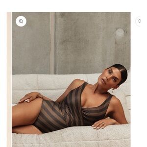 Baiia Espresso Reversible Bikini Wrap Top and Bottom. Reversible.